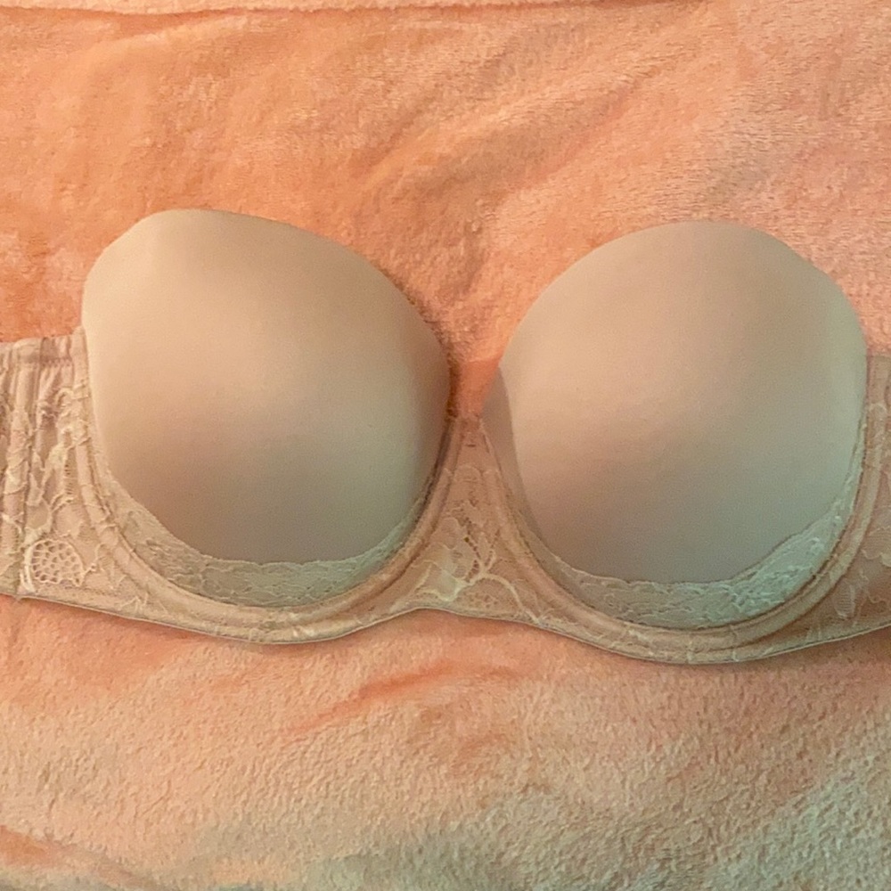Nude Strapless Push-up Bra